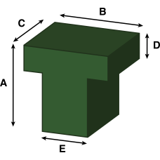 T Shape  Replacement Seat Cushion 