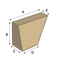 RHF SLOPING WEDGE BACK 