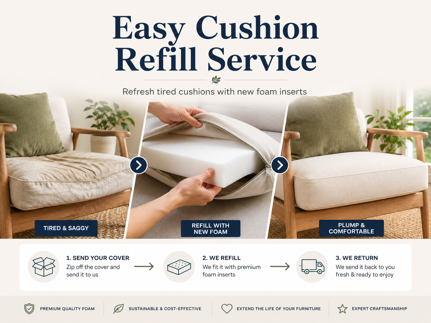 Easy Cushion Refill Service 